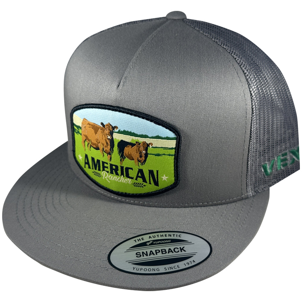 American Rancher - Red Angus Cow/Calf - Lt. Steel Grey/Lt. Steel Grey Mesh