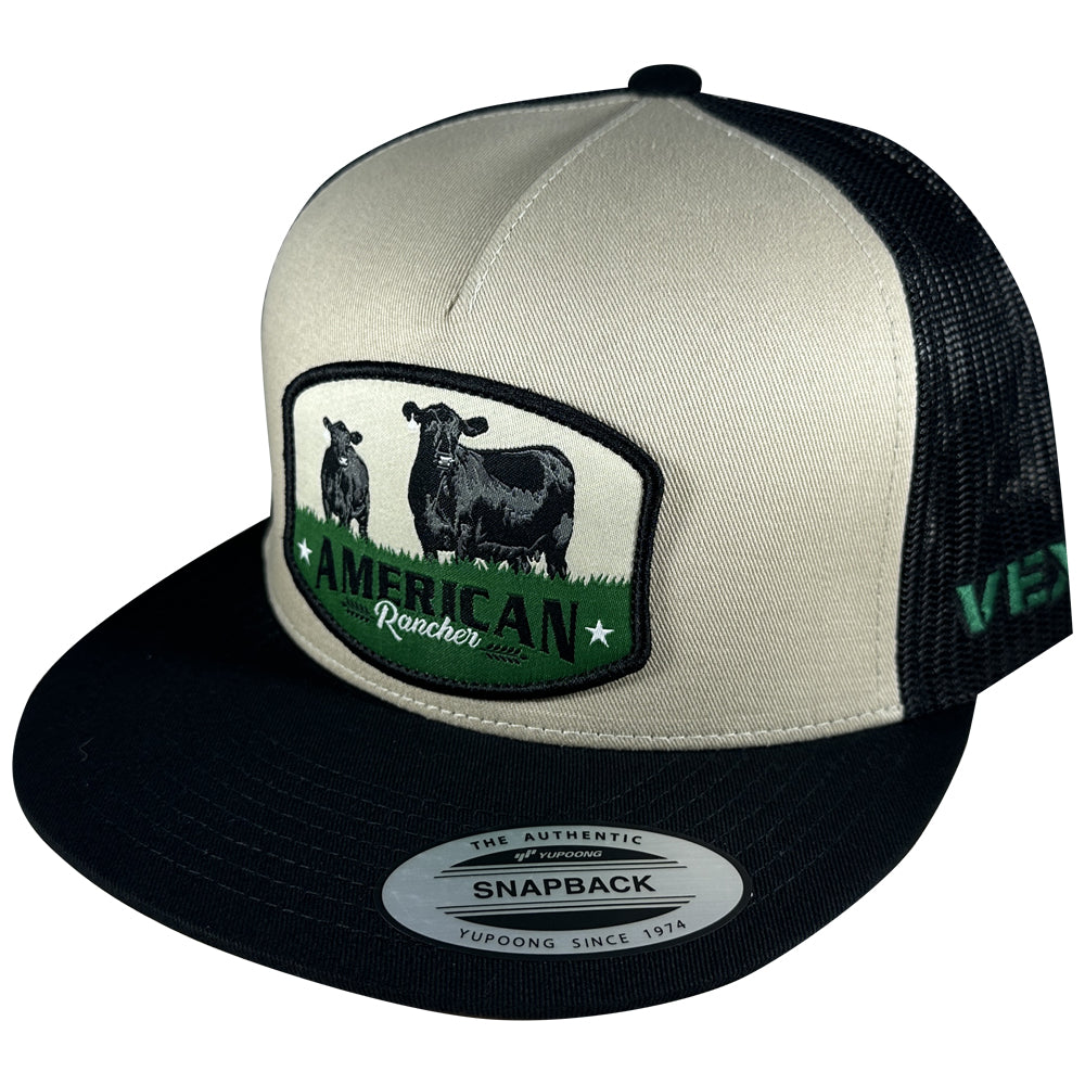 American Rancher - Angus Cow/Calf - Black/Tan/Black Mesh