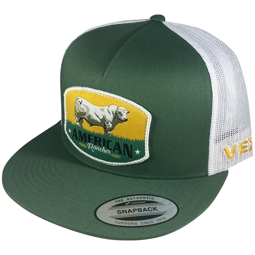 American Rancher - Charolais - Dark Green/White Mesh