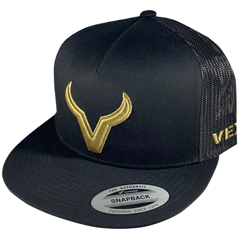 Vexil Brand - Gold Icon - Black/Black Mesh