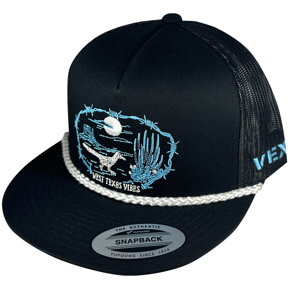 West Texas Vibes - Black/Black Mesh