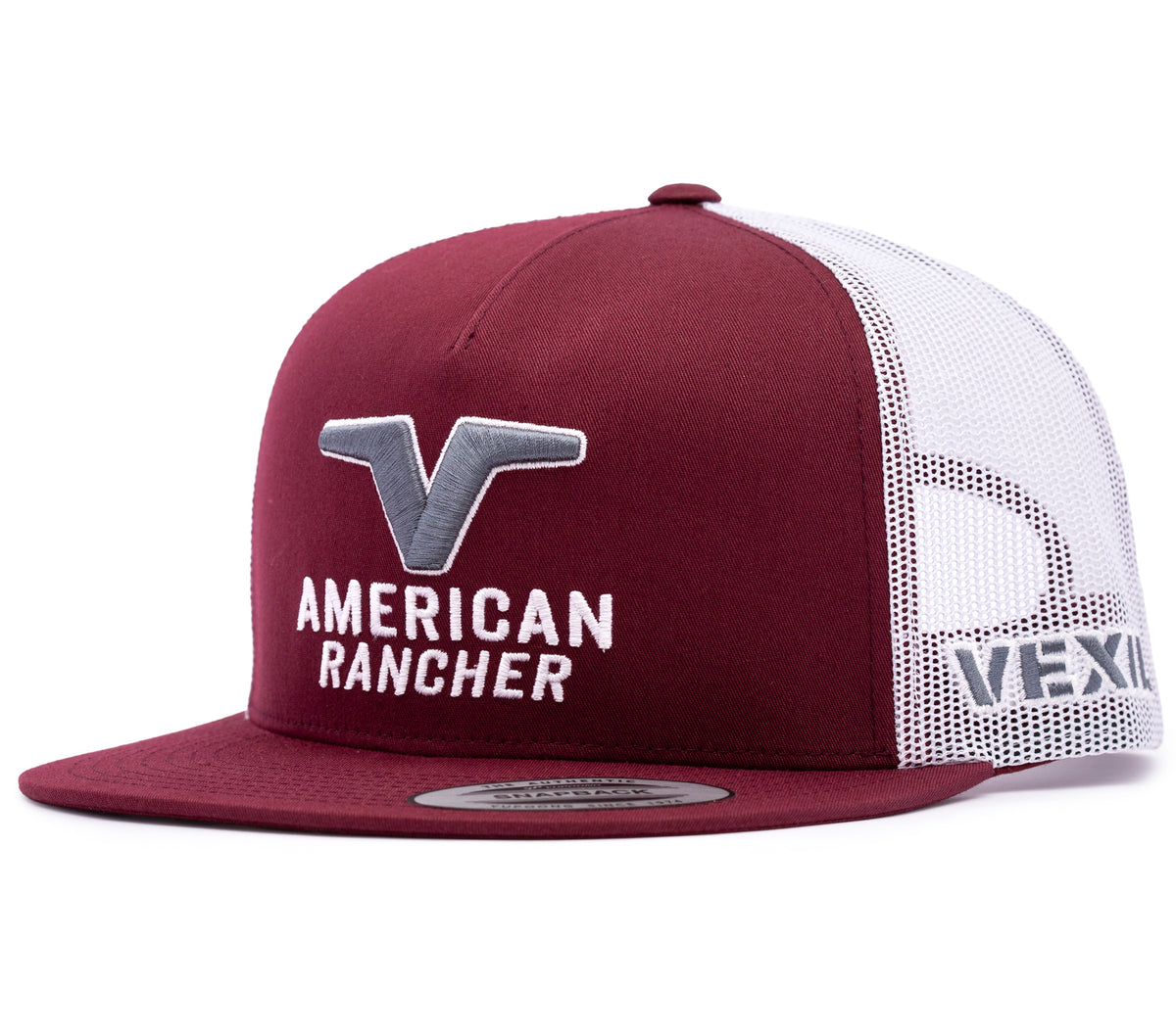 American Rancher - Logo - Maroon/White Mesh