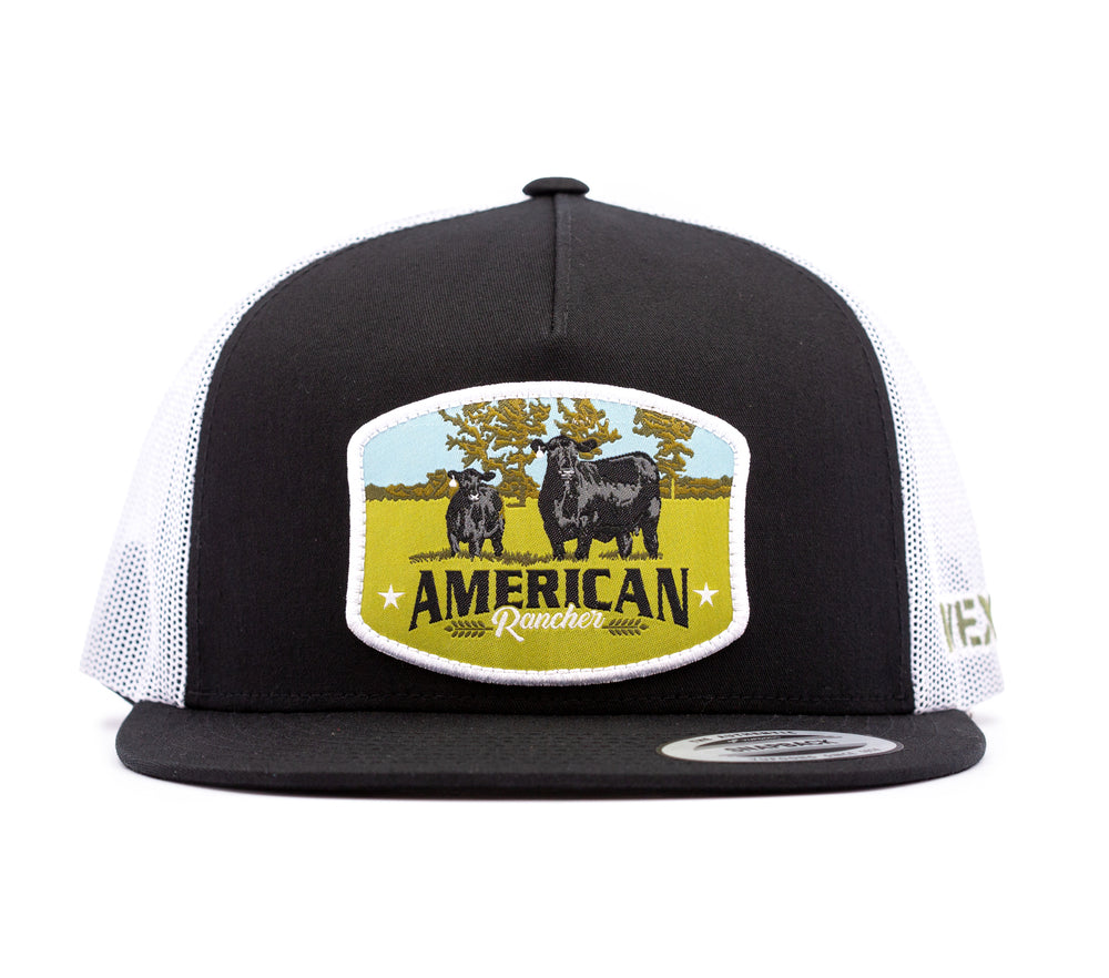 American Rancher - Angus Cow/Calf Patch - Black/White Mesh – VEXIL BRAND