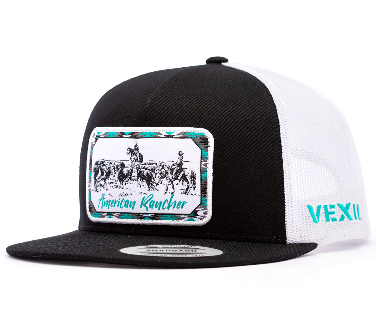 American Rancher - Checking Cows - Black/White Mesh