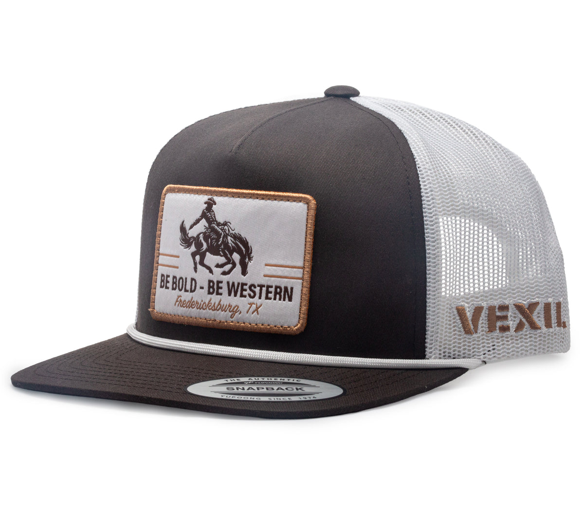 Be Bold Be Western - Bronc - Wet Brown/ White Mesh