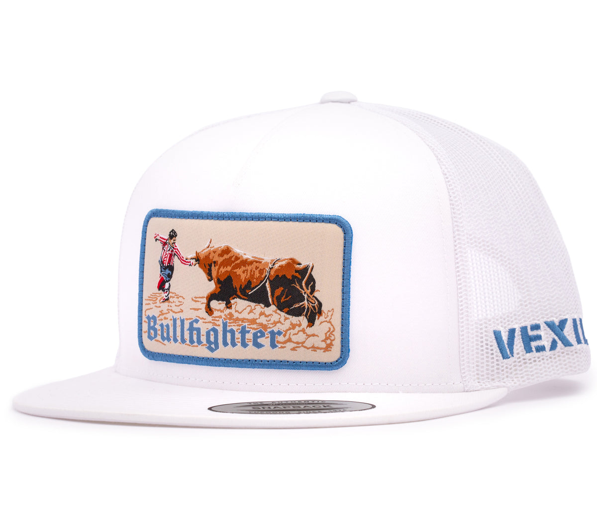 Bullfighter - Logo - White/White Mesh