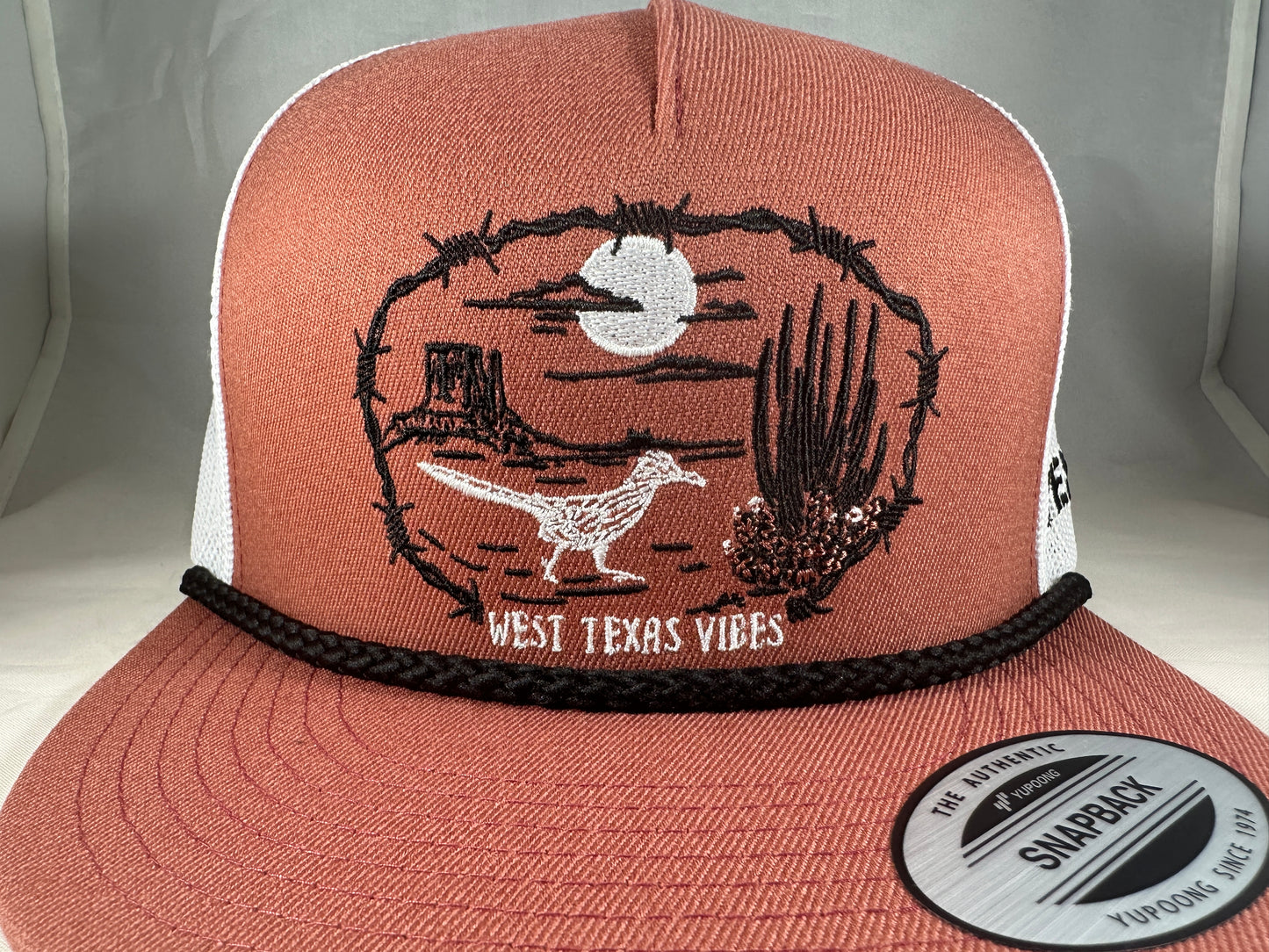 West Texas Vibes - Salmon/White Mesh