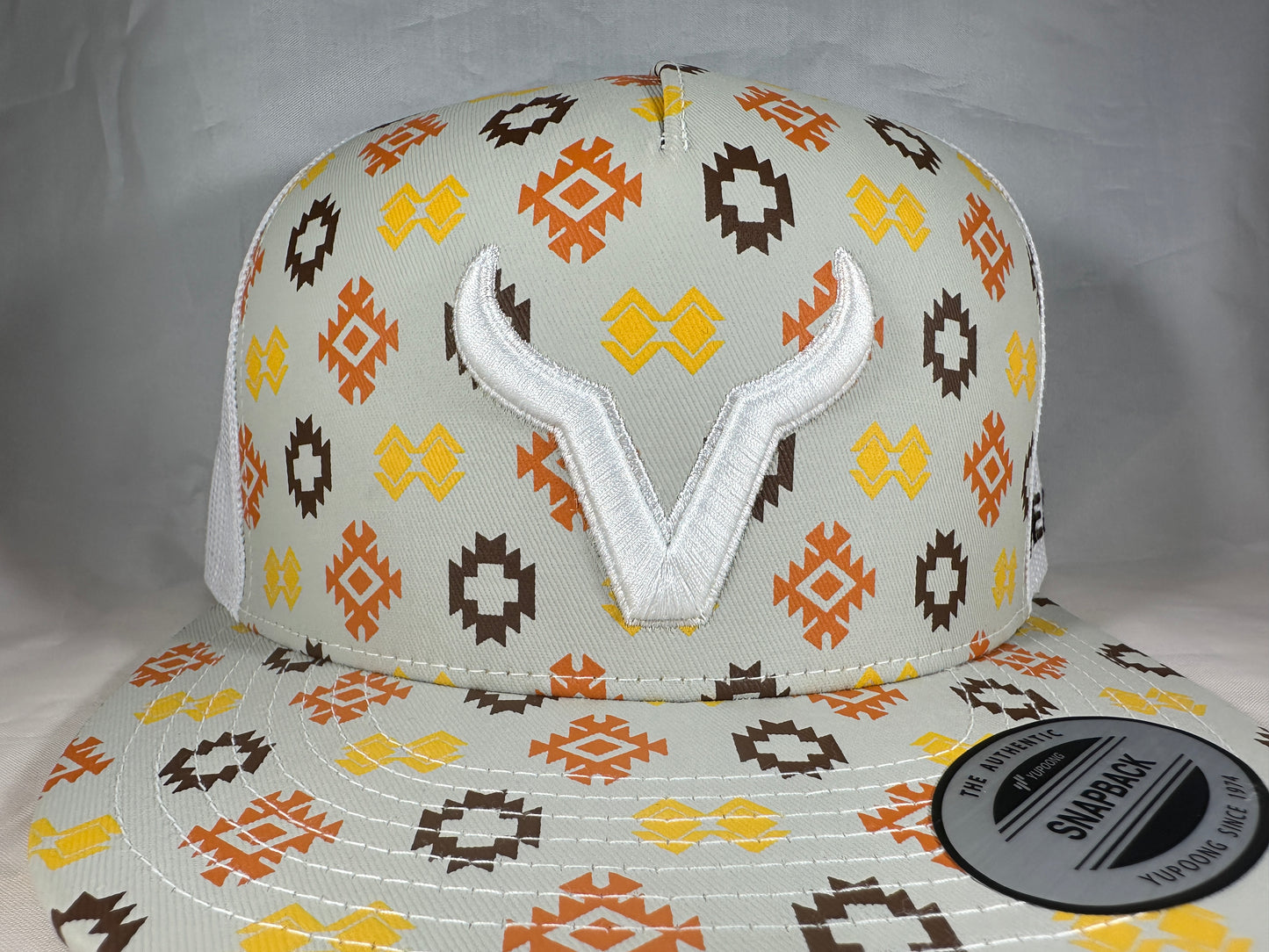 Vexil Brand - White Icon - Native Tan/White Mesh