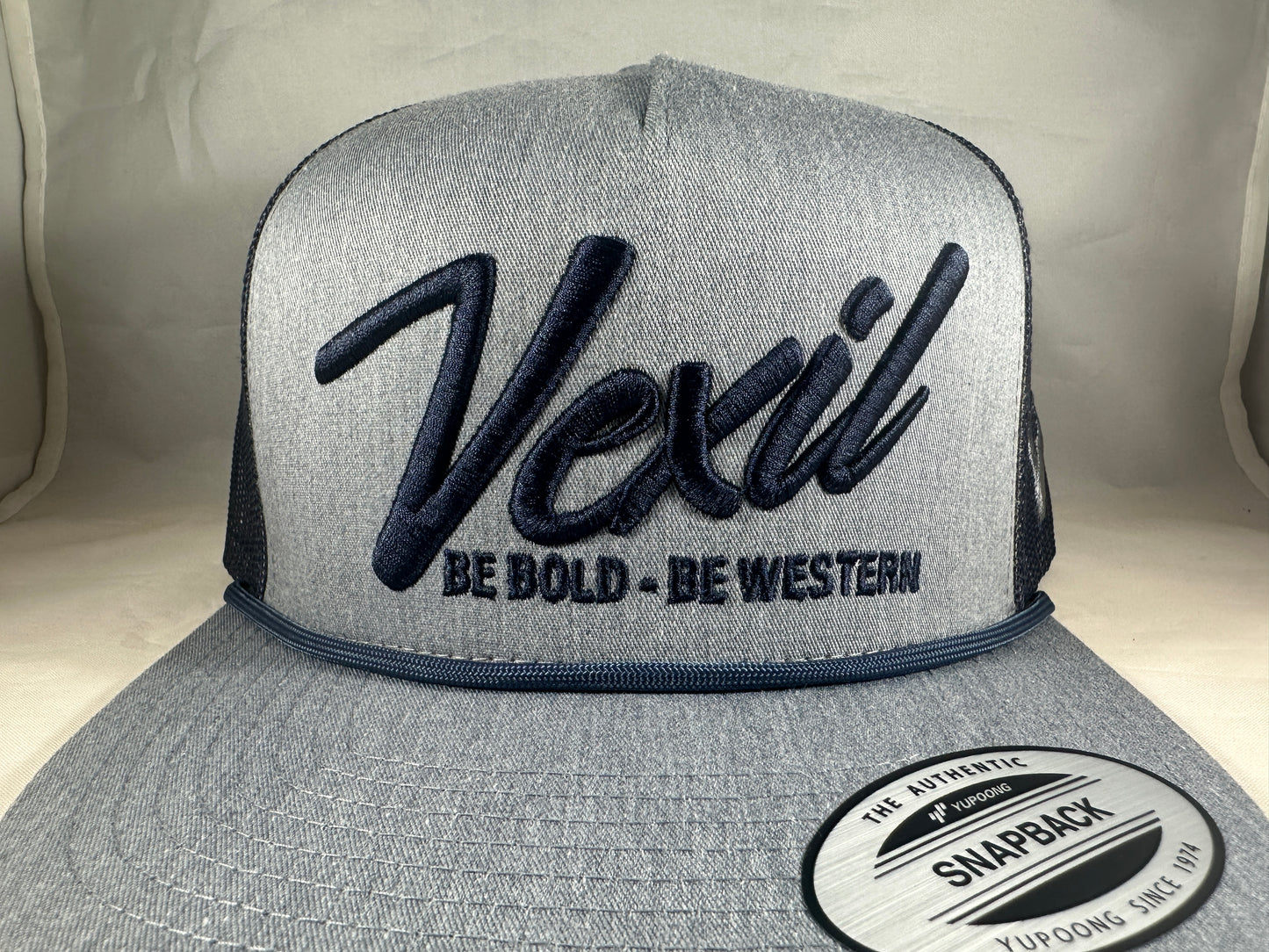 Vexil - Be Bold, Be Western - Heather Grey/Navy Mesh