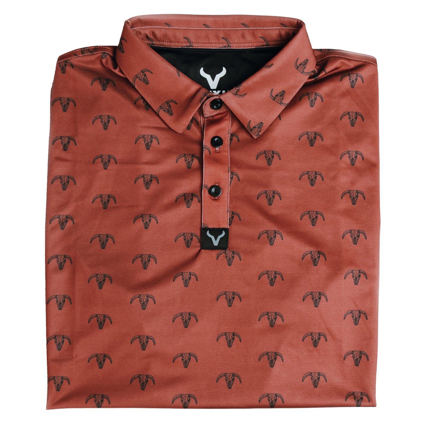 Vexil Brand - Polo - Bull Skull - Brick