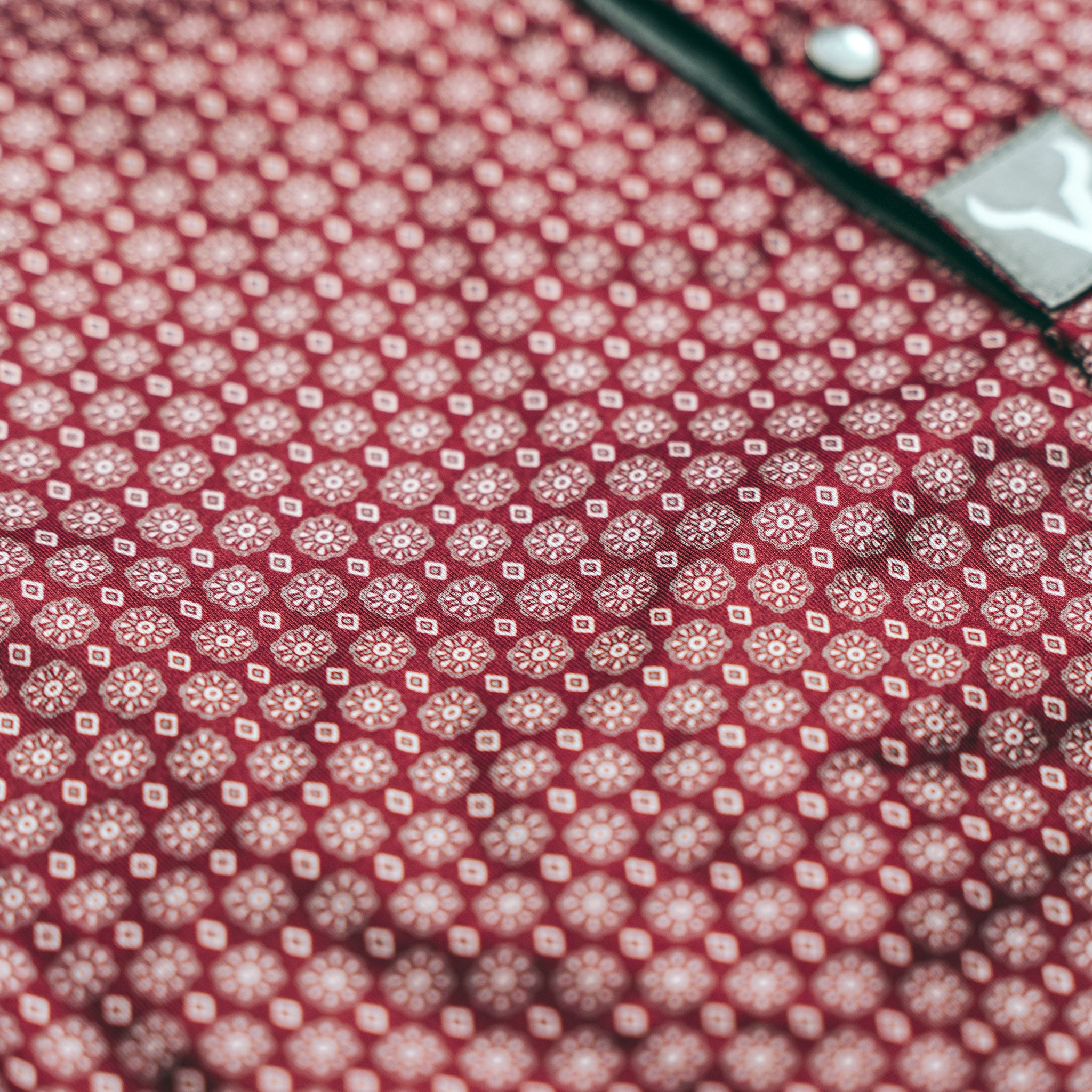 Vexil Brand – Western Pearl Snap Polo - Geo | Maroon