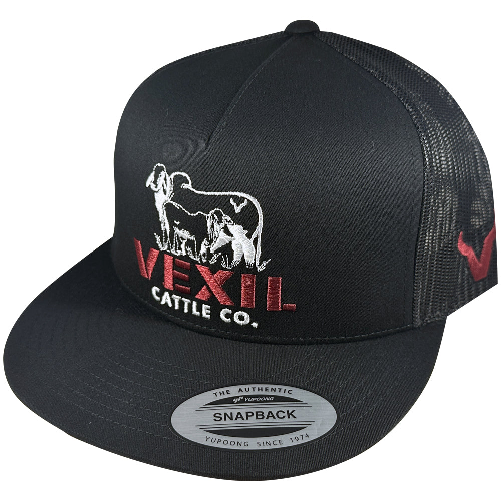Vexil Cattle Co. - Logo - Black/Black Mesh