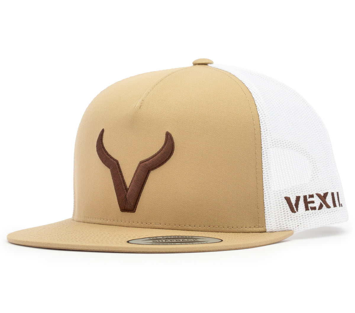 Vexil Brand - Brown Icon - Khaki/White Mesh