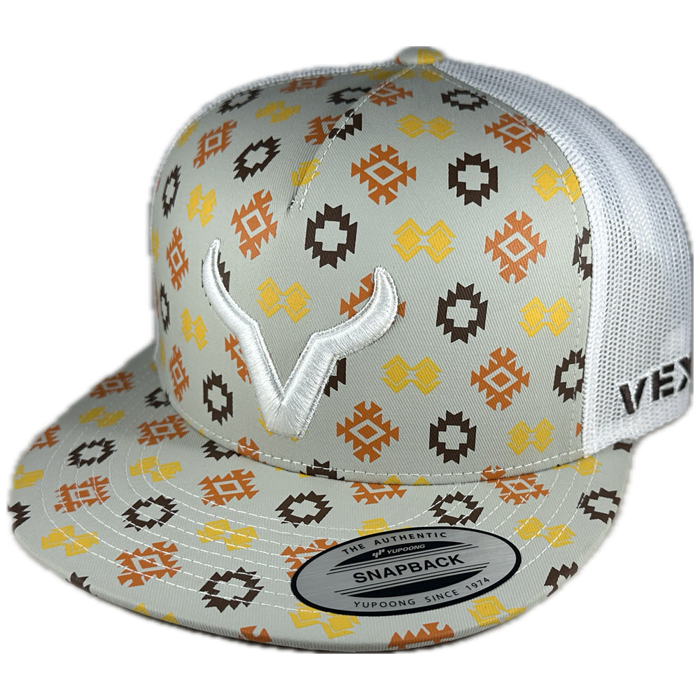 Vexil Brand - White Icon - Native Tan/White Mesh