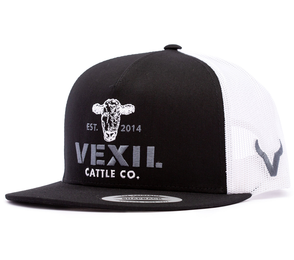 Vexil Cattle Co. - Est. 2014 - Black/White Mesh
