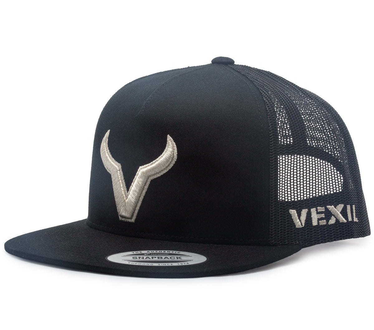 Vexil Brand - Silver Icon - Black/Black Mesh