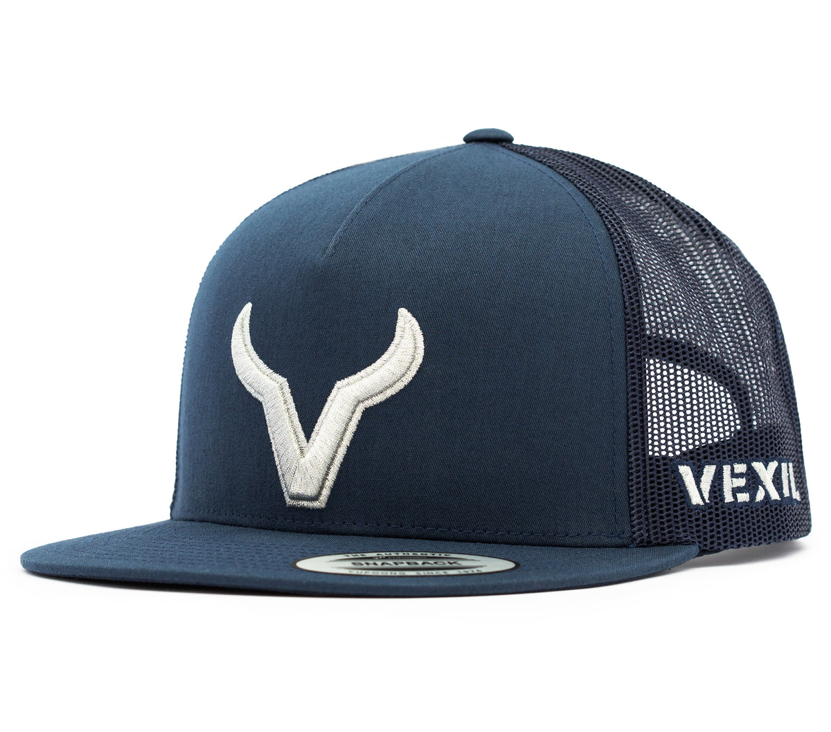 Vexil Brand - Silver Icon - Navy/Navy Mesh