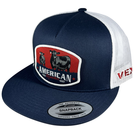 American Rancher - Angus Cow/Calf - Patriot Blue/White Mesh