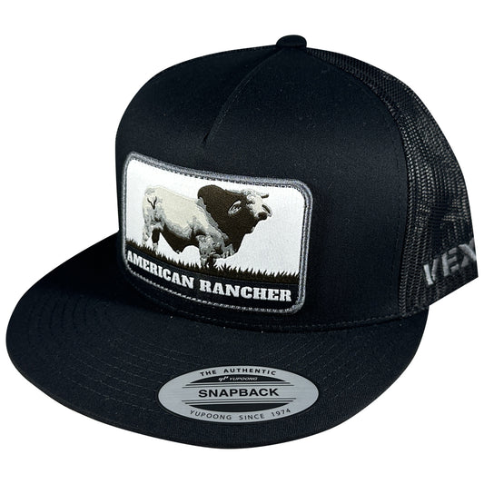 American Rancher - Brahma Bull - Black/Black Mesh