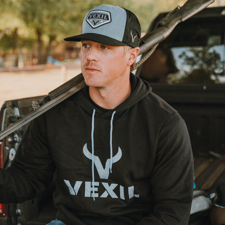 Vexil Brand - Hoodie - Distressed Logo - Black – VEXIL BRAND