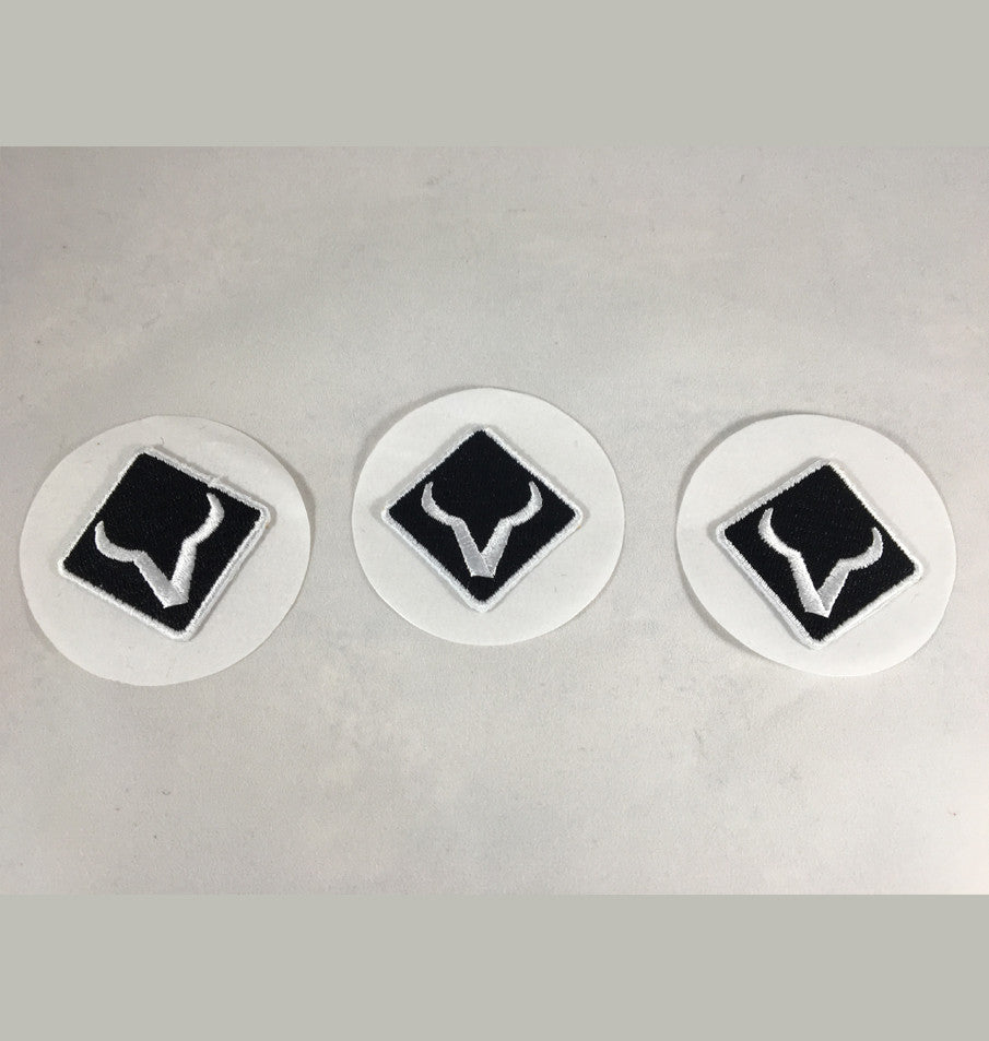 3 - Embroidered Hat Stickers