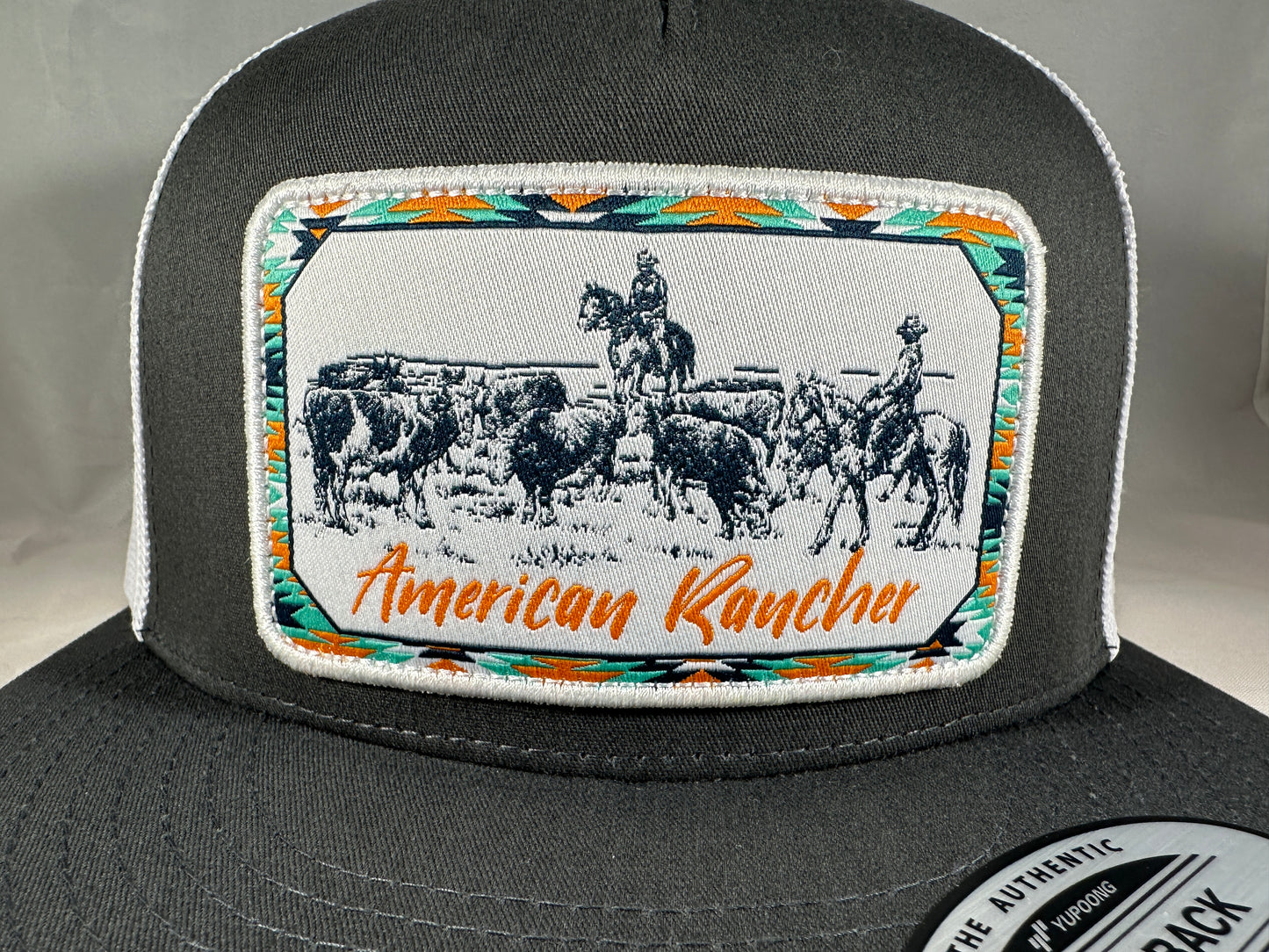 American Rancher - Checking Cows - Charcoal/White Mesh