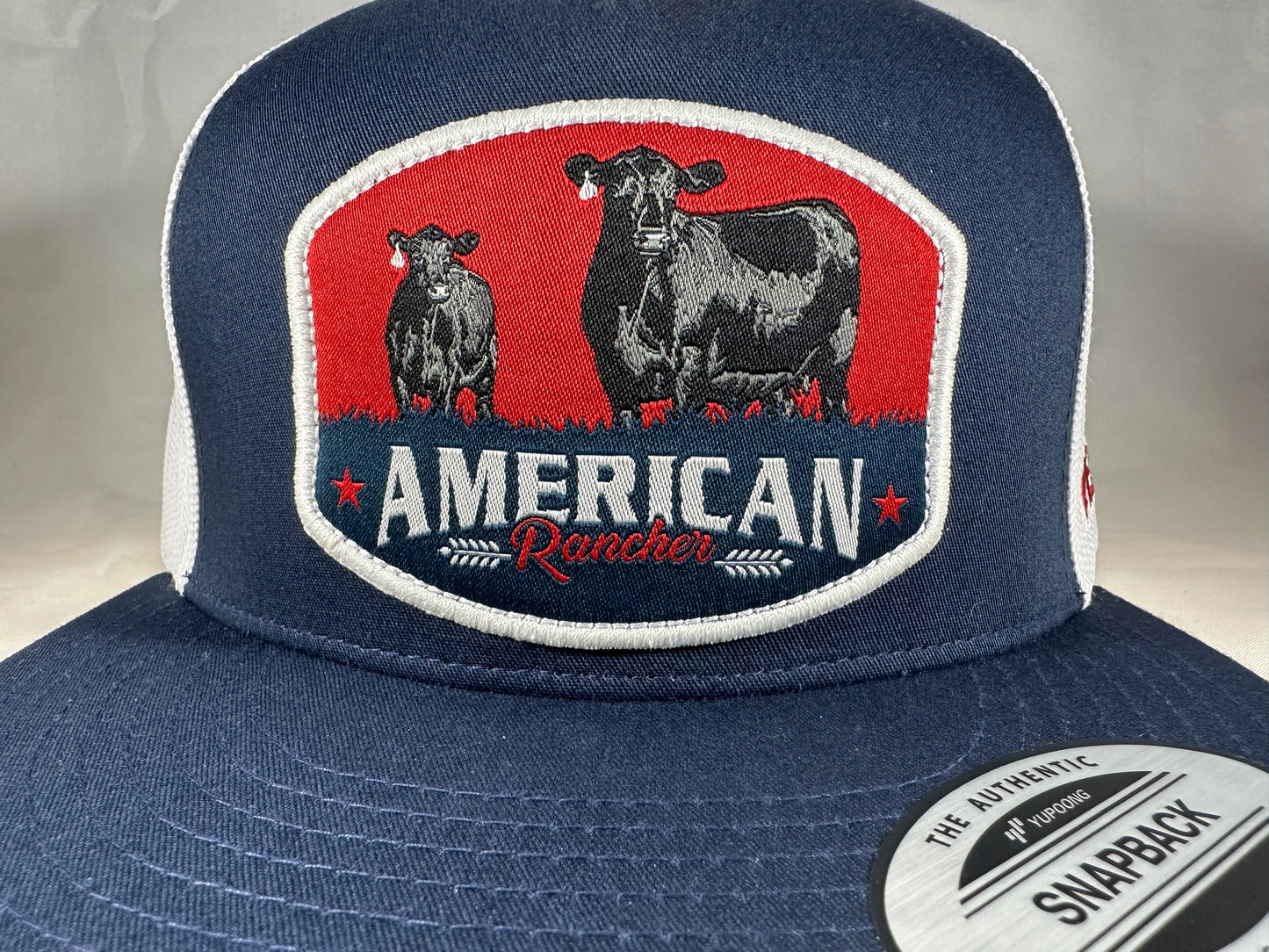 American Rancher - Angus Cow/Calf - Patriot Blue/White Mesh