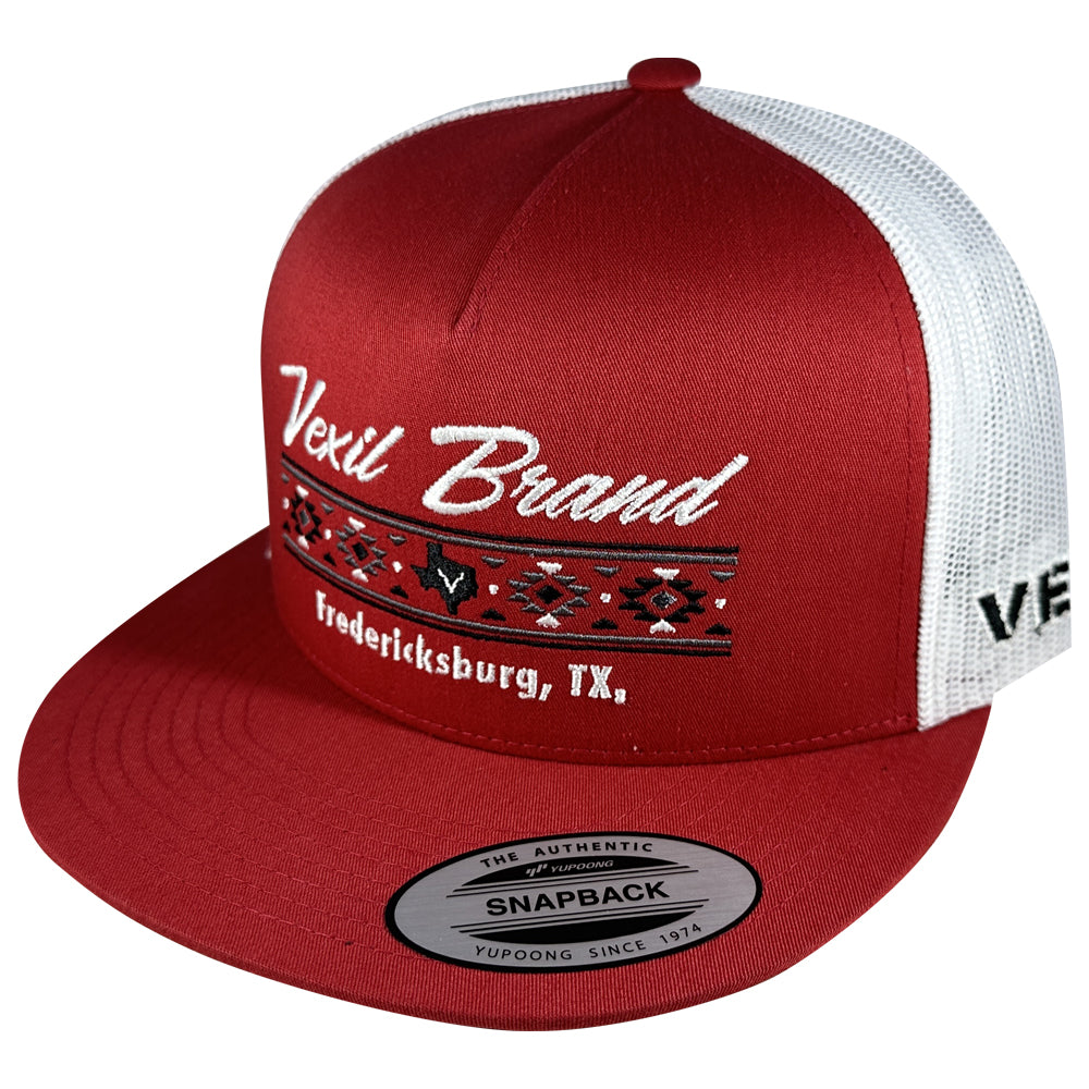Vexil Brand - Aztec Fredericksburg, TX. - Varsity Red/White Mesh