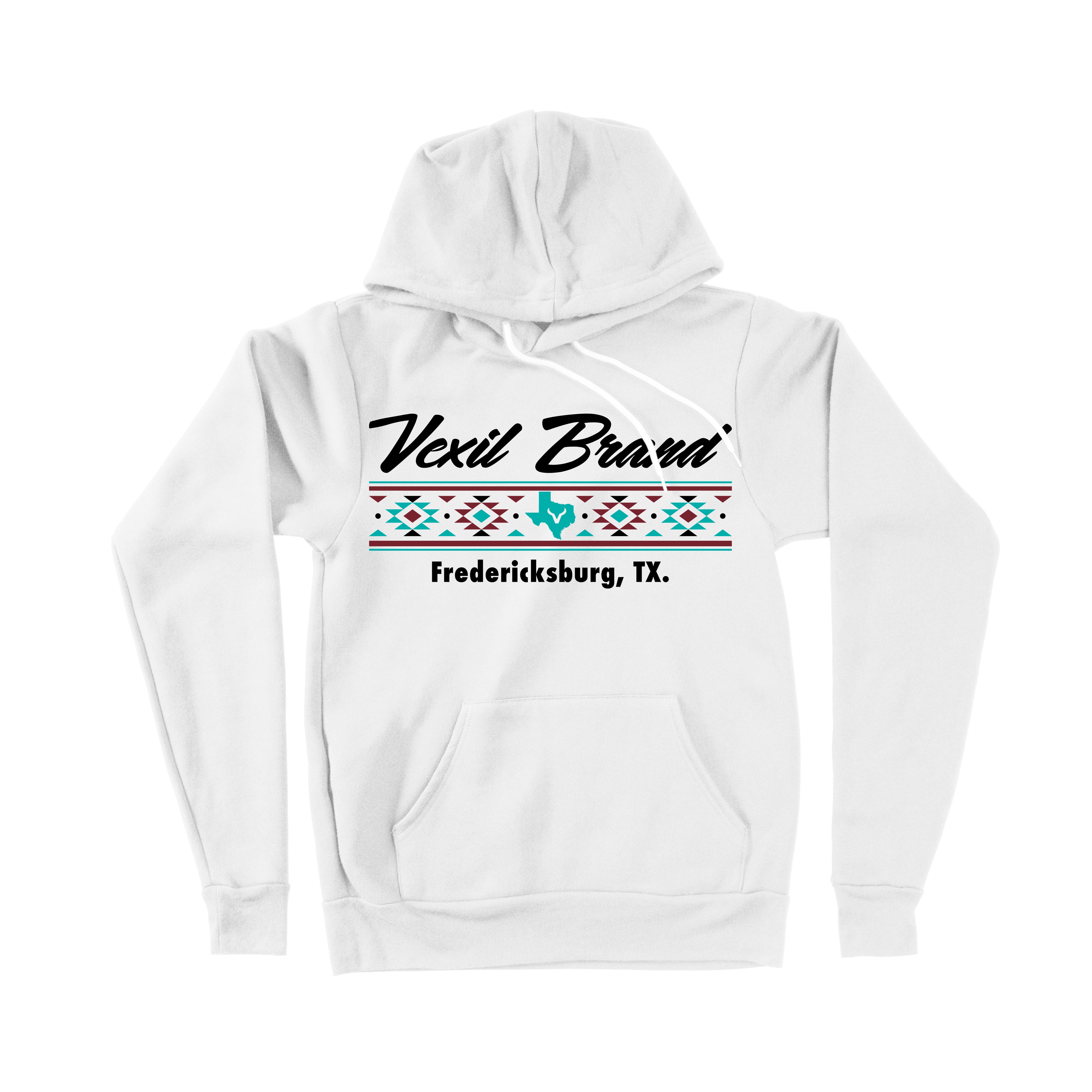 White branded sales hoodie