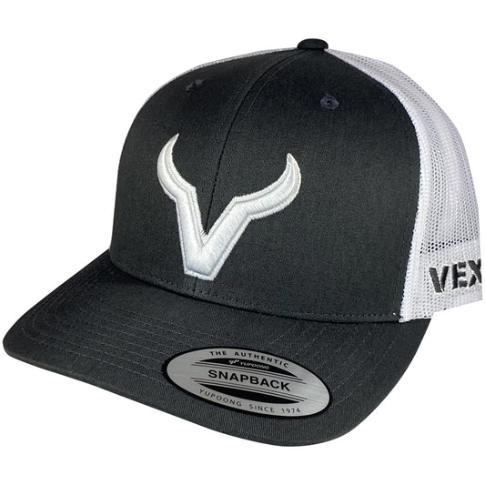 Vexil Brand - White Icon - Charcoal/White Mesh