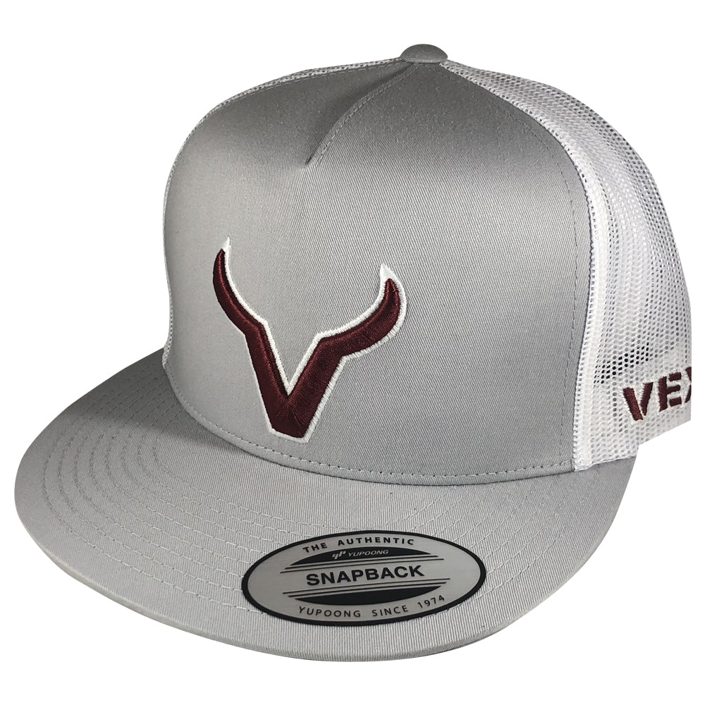 Vexil Brand - Maroon Icon - Gray/White Mesh