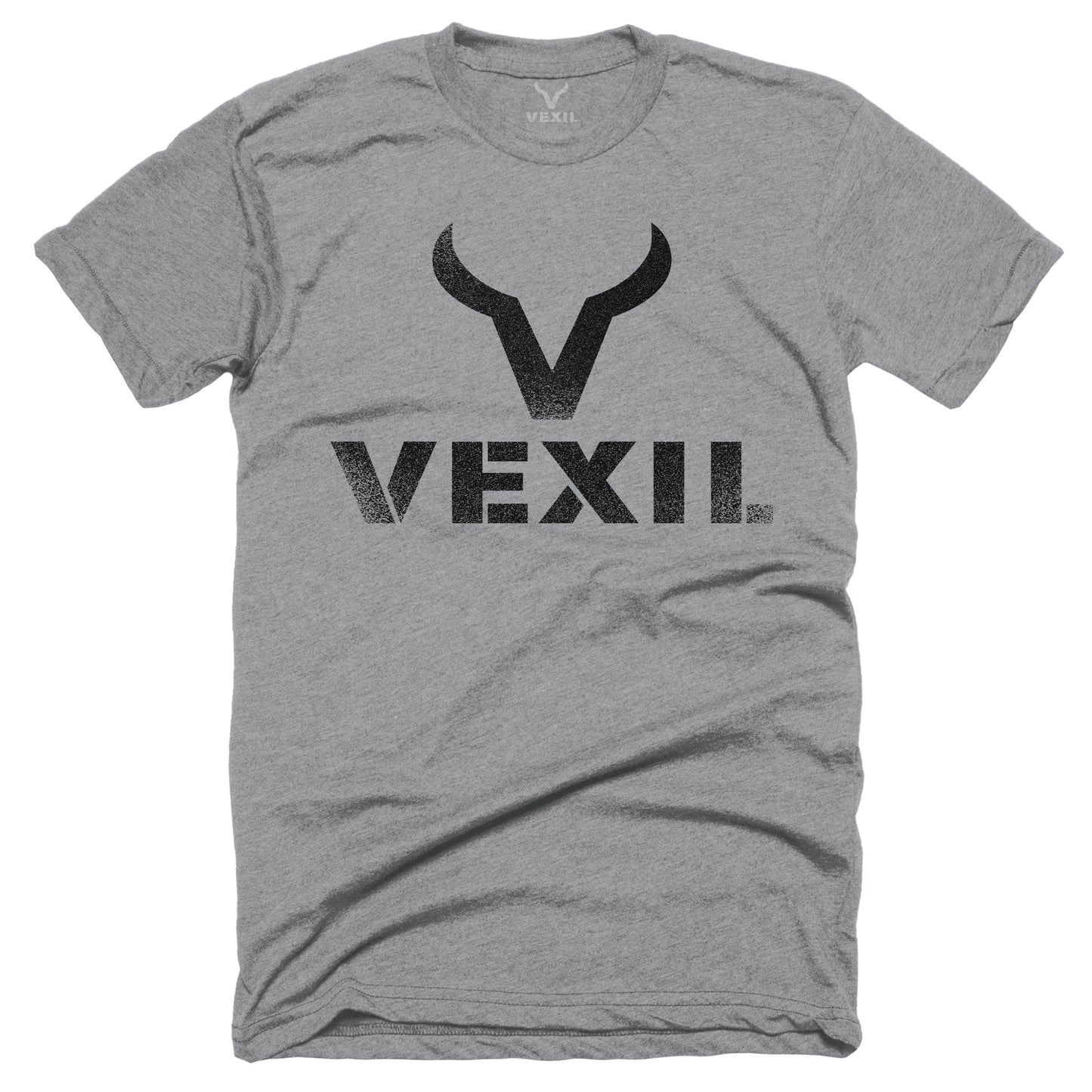 Vexil Brand - Distressed Logo - Heather Grey