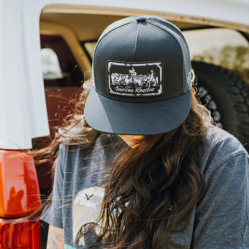 American Rancher - Checking Cows - Black/Black Mesh